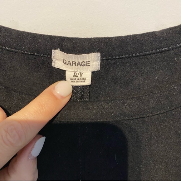 ๐๏ธ 4 for 20$ - Garage Faux Suede T-Shirt Dress / Black / XS - Picture 7 of 8